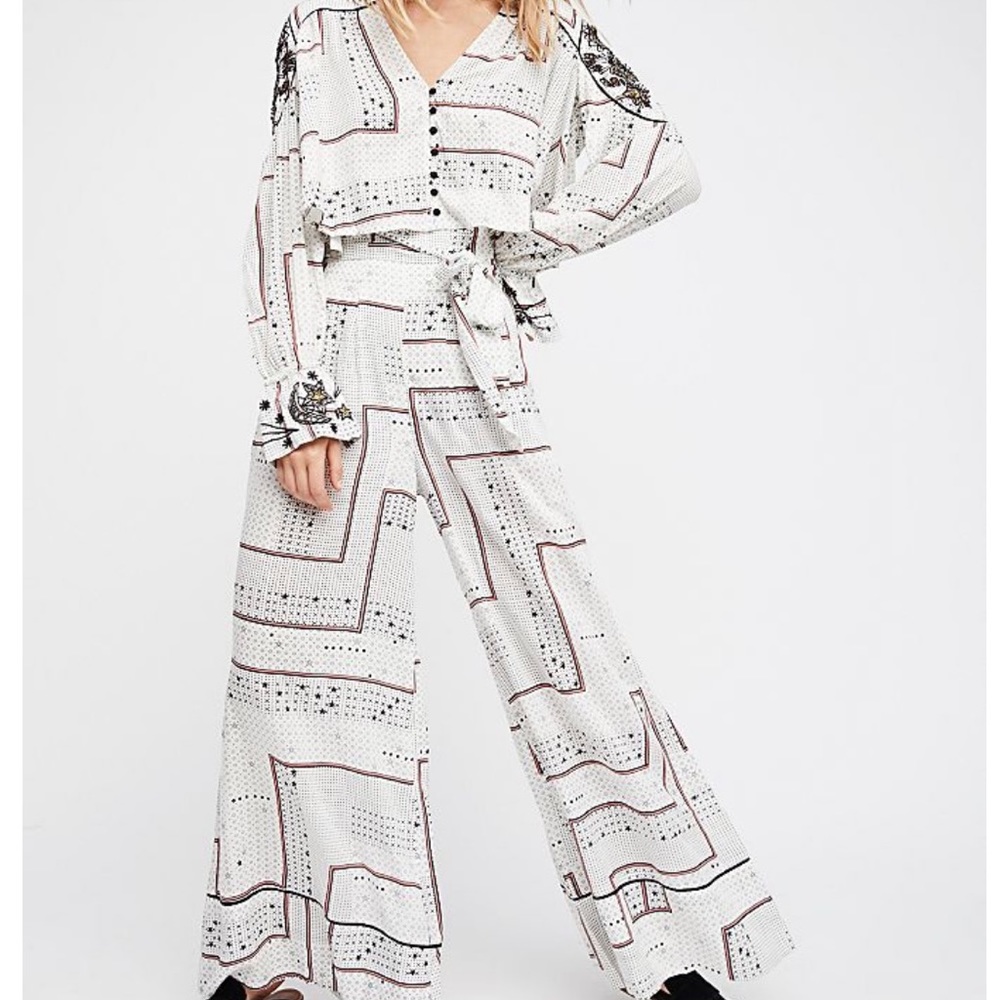 Free People Stars and Moon 2-Piece Set